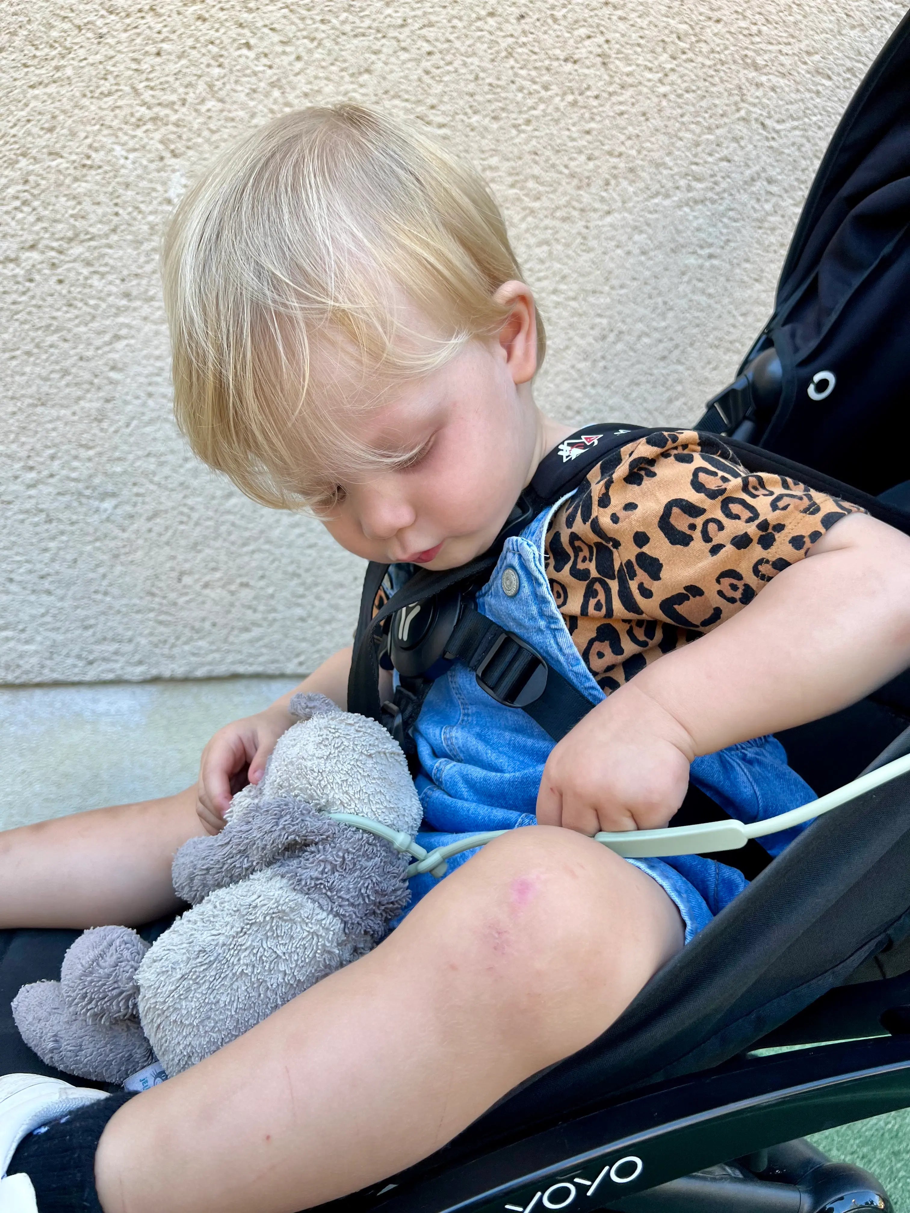 Attache doudou pour poussette Lovie Link par Bim Bam Bloom vert en silicone sans BPA. La solution pour ne plus jamais perdre doudou. Se fixe facilement à la poussette de votre bébé.
